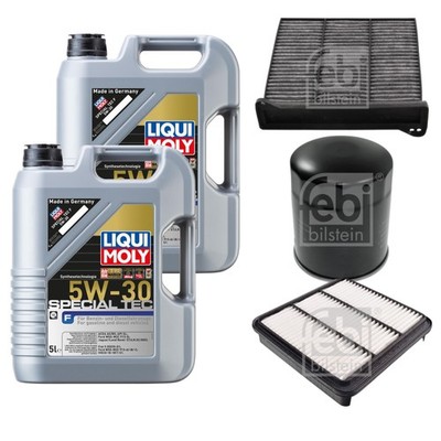 FEBI Inspektionspaket 10L LIQUI MOLY SPECIAL TEC F 5W-30 für Mitsubishi L