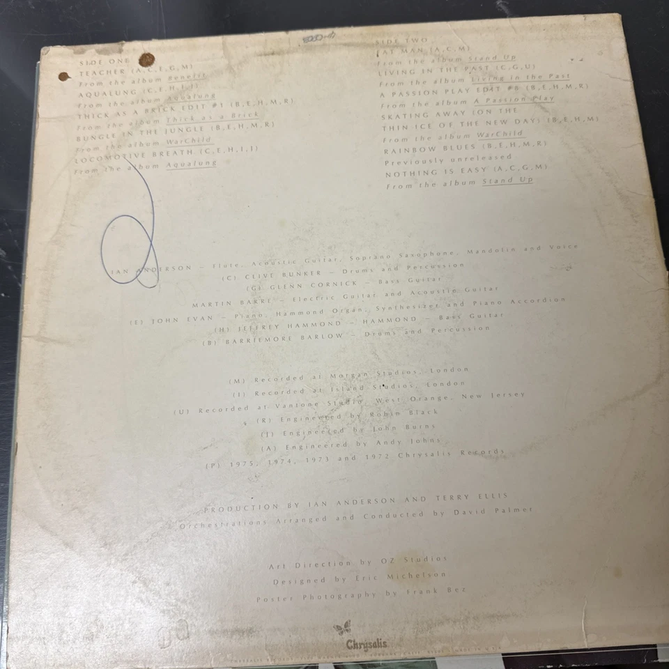 Jethro Tull ~ M.U. - The Best Of Jethro Tull ~ 1975 Compilation Vinyl Album - Image 2 of 4