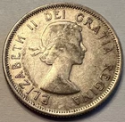 1955 🇨🇦 Canada 25 Cents 0.800 Silver Coin - Combined Shipping - Lot C96b
