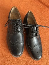 Clarks Schuh Budapester Herren neu ungetragen Leder schwarz Profilsohle Gr. EU44