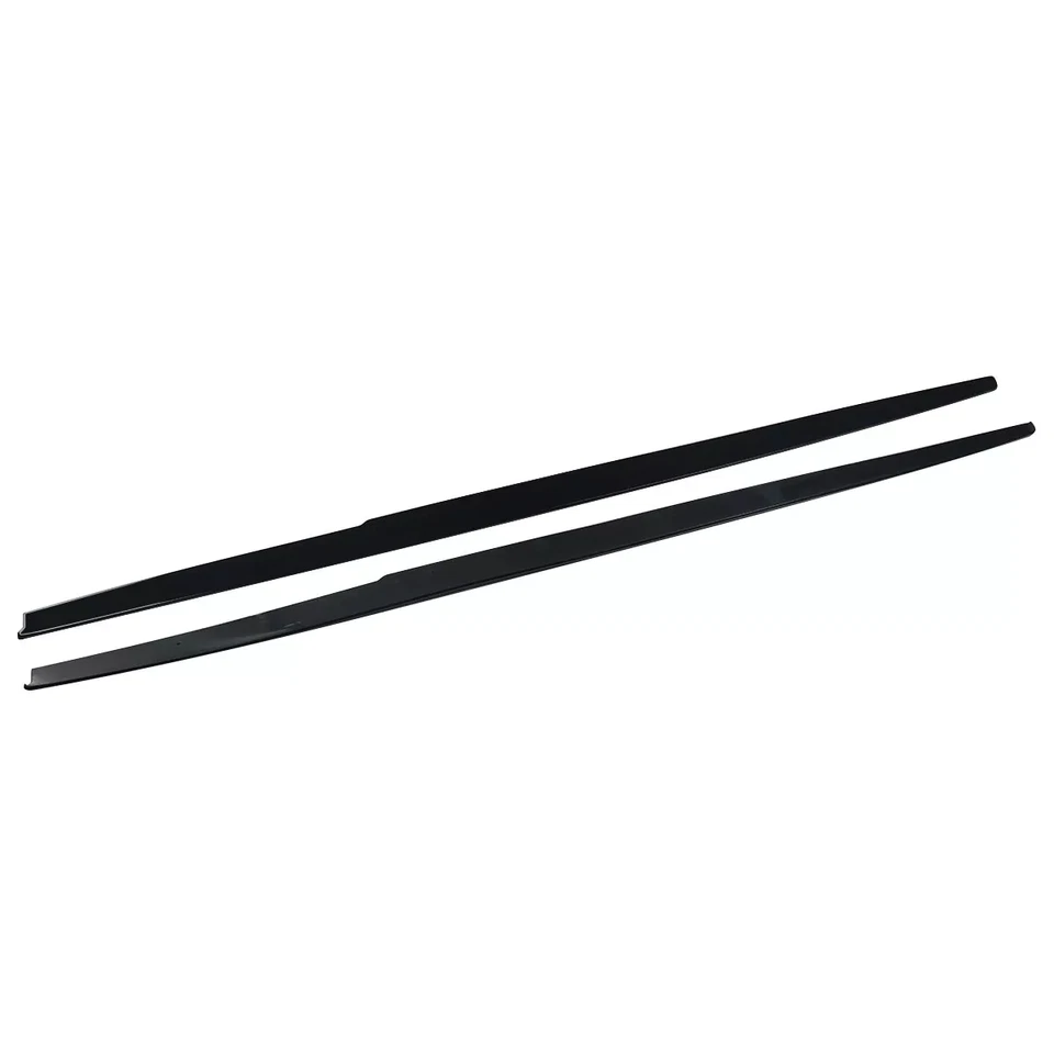 For BMW F10 5 Series 528i 535i 550i M5 11-2016 Glossy Black Side Skirt Extension - Image 4 of 4
