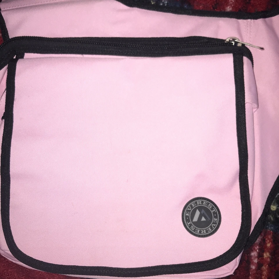 Everest Bolso Mensajero de Lona Rosa para Laptop y Escuela, Negocios Multi Bolsillo Foto 2 de 4