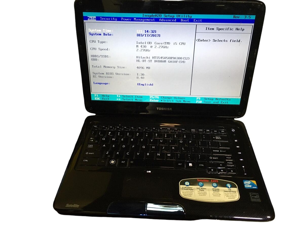 Toshiba Satellite E205-S1904 i5-M430@2.27GHZ 4GB RAM,500GB Toshiba Satellite E205-S1904 i5-M430@2.27GHZ 4GB RAM,500GB