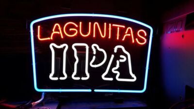 Lagunitas IPA Beer Pale Ale 20''x16'' Neon Light Lamp Sign Bar Open Display Glass