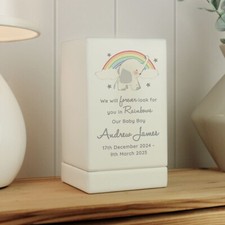 Personalized Childs Small Wooden Memorial Urn