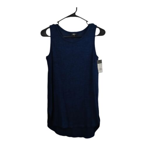 Massimo Women Blue Knit Tank Top 525530 Sz XS - 第 1/9 張圖片