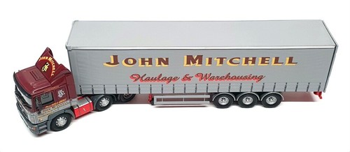 Corgi 1/50 Scale CC13409 - MAN TGA XXL Curtainside John Mitchell - Maroon/Grey - Bild 4 von 6