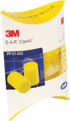 E-A-R Gehörschutzstöpsel aus 3M-Schaumstoff - klassisches Design - 20 Paar - ...