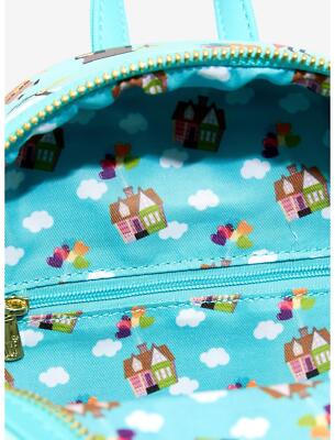 Loungefly Disney Pixar Up Baby Blue Sky Allover Print Mini Backpack New w/Tags Loungefly Disney Pixar Up Baby Blue Sky Allover Print Mini  main image 3