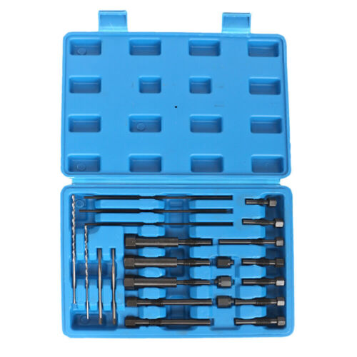 22Pcs Glow Plug Electrodes Removal Tool kit for Damaged Broken Glow Plugs M8 M10 - Picture 8 of 9