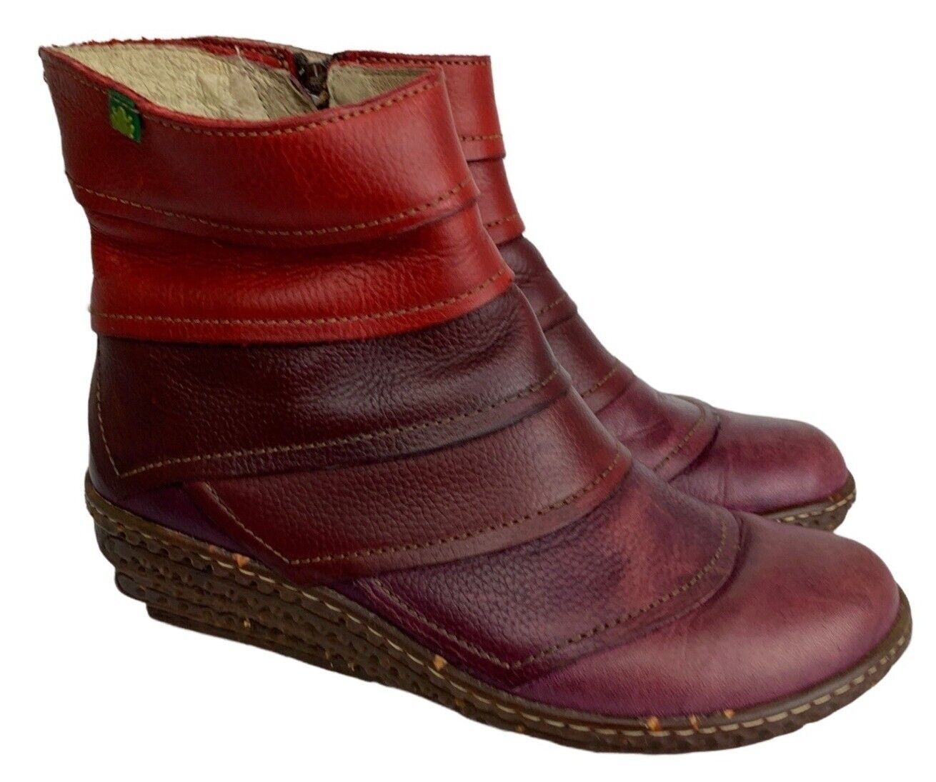 Rijd weg strijd sympathie El Naturalista Two Tone Leather Womens Boots | eBay