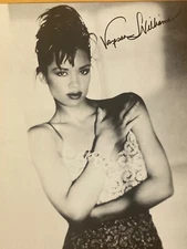 Hand SIGNED Vanessa Williams 7x5 Photo B&W - Miss America - Singer - Actress
