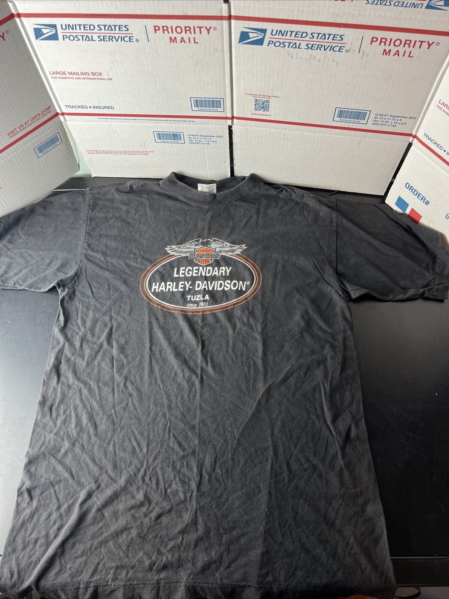 Vintage Legendary Harley Davidson Shirt L Mens Tuzla Bar Vintage Legendary Harley Davidson Shirt L Mens Tuzla Bar
