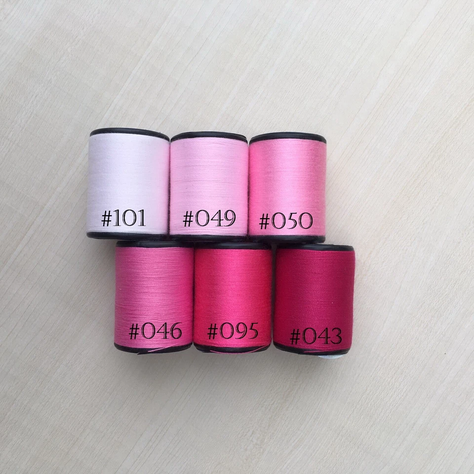 Pink Color shades 6 Spools Sewing Thread All Purpose Spun Polyester 600 Yards - Image 2 of 4