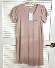 Love Fire Pink Knit Shirt Dress Size Small Women NWT
