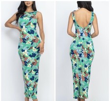 New Green Floral Maxi Dress