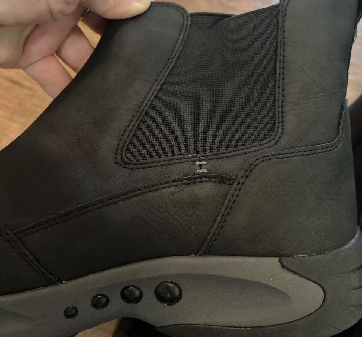 Easy Spirit Aston Leather Chelsea Boots Orthotic Cushion 