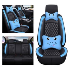 Car Seat Covers For Dodge 5-seats Protection Cushion Black Blue 0008 Cartoon Car Seat Covers For Dodge 5-seats Protection Cushion Black Blue 0008 Cartoon