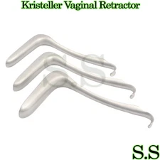 Set Of 3 Pcs Kristeller Vaginal Retractor S,M,L Veterinary Surgical Instruments