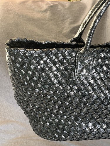 Oversized Woven Tote Bag for School Travel Work With pouch - Picture 2 of 37
