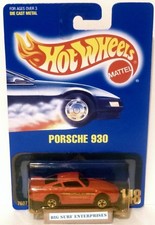 HOT WHEELS PORSCHE 930 #148 RED NRFP HWA