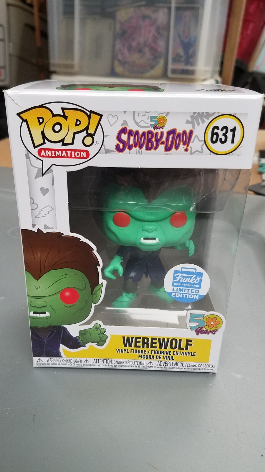 Funko Pop! Animación Scooby-Doo! Figura De Vinilo Werewolf Edición Limitada #631 Nueva En Caja