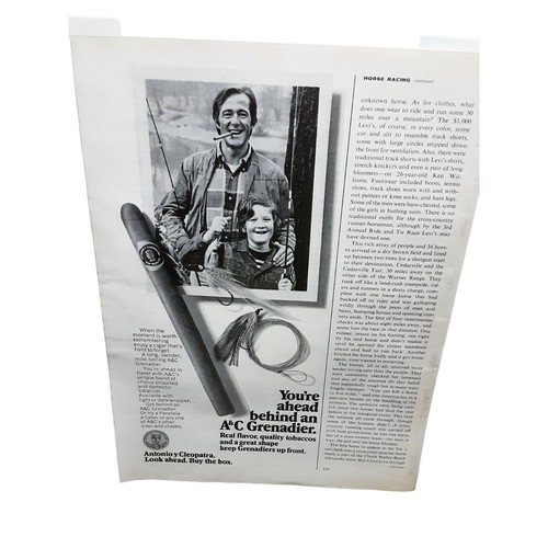 A&C Grenadier Cigars vintage 1972 Magazine Print Ad