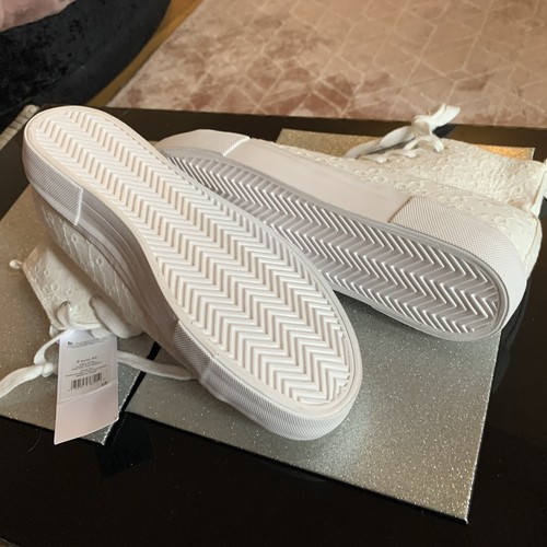 George Stunning White Lace Boots Size 7 41 New