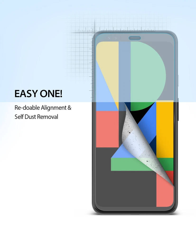 Google Pixel 4 / Pixel 4 XL Screen Protector Ringke [Dual Easy] Film 2pc - Image 4 of 4