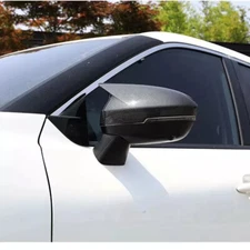 Carbon Fiber Side Rearview Door Wing Mirror Cover Cap For Nissan Rogue 2021-2024