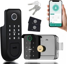 Smart Latch Double Gate Lock, Electronic Gate Latch For Outdoor Fence Waterproof