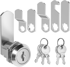 Mailbox lock 16mm with 5 keys and 5 different strike plates