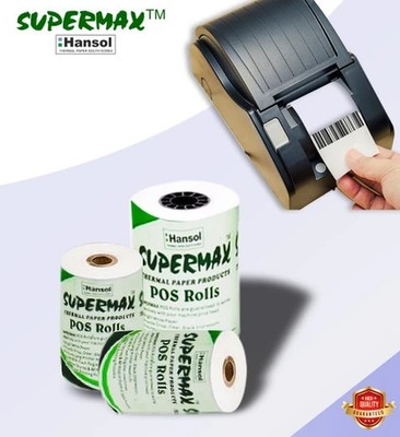 Hansol SUPERMAX Thermopapier Kassenrollen 100 Nos, Breite - 78 mm, Durchmesse...