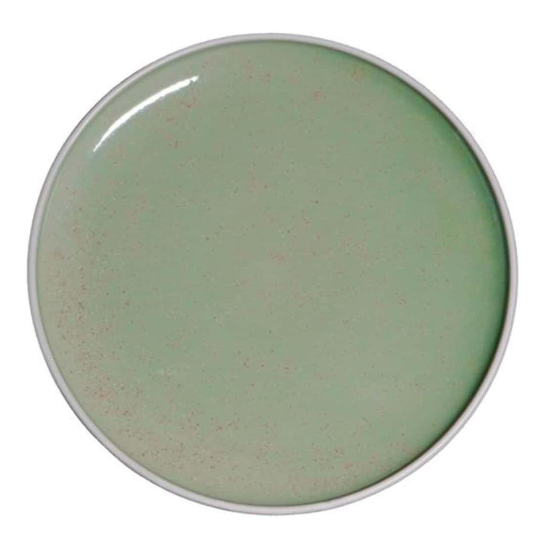 Dessert Bread Plate Sandy Green Medri Stoneware 6.1In Restaurant Sweet
