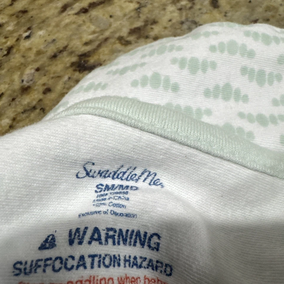 Envoltório ajustável para bebê SWADDLE ME estágio 1 (7-14 lb) Pacote com 3 usados. Ótimo estado - Imagem 2 de 4