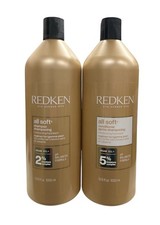 Redken All Soft Shampoo & Conditioner Liter 33.8 fl oz - DUO -