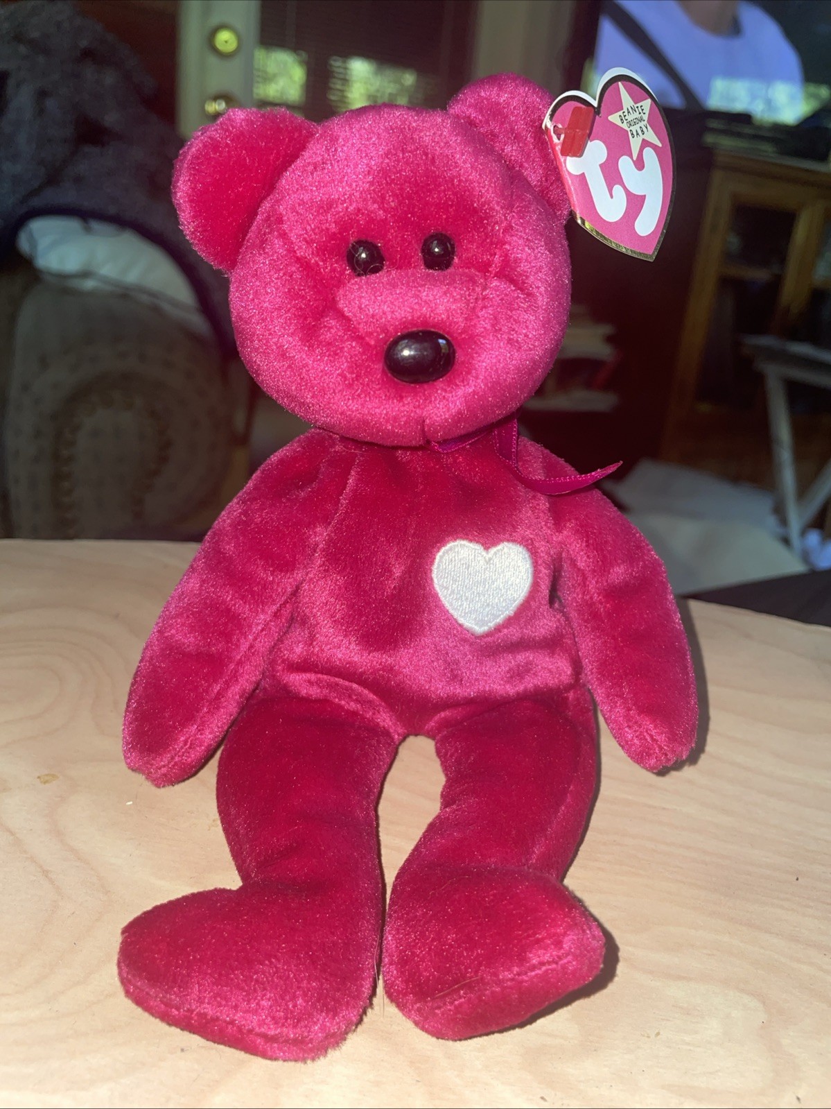 Ty Valentina the Red Bear Beanie Baby