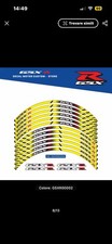 Adesivi cerchi moto SUZUKI GSXR 600-750-1000
