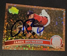 Jason Bourgeois Autograph Signed 2011 Topps Gold Sparkle Houston Astros