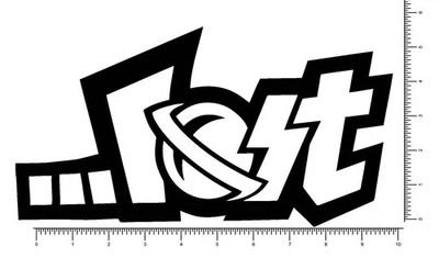 Lost Surf Team Die Cut Sticker Decal 10.2" Surfboards Pick your color