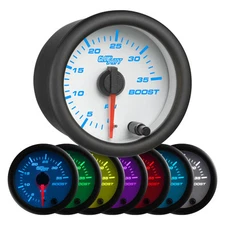 GlowShift 52mm 2 1/16" 35 PSI Boost Turbo Gauge w. 7 Color Illumination