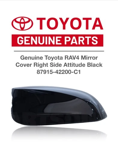  Genuine Toyota RAV4 Mirror Cover Right Side Attitude Black 87915-42200-C1