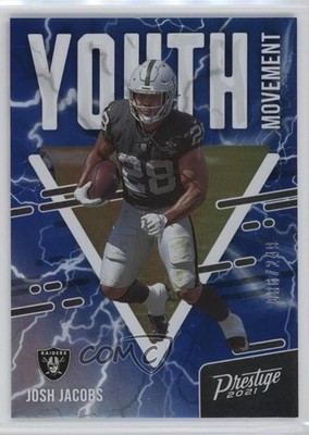 2021 Panini Prestige Youth Movement Xtra Points Blue /249 Josh Jacobs #YM-2 0rk0