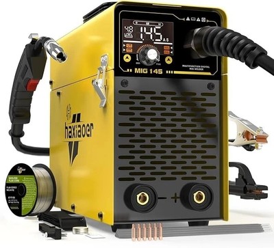 145A MIG Welder, 110V Flux Core MIG Welder Machine, 3-in-1 MIG/Lift TIG/Stick