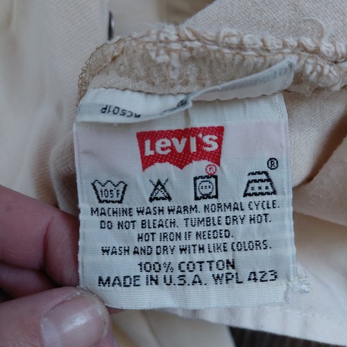 VTG 1998 Levi's 501  Jeans Women 29x32 Cream Off White Made in USA - Picture 3 of 12