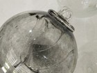 Hand Blown Art Glass Bubble Ball Ornaments Clear/Gray Glossy Set of 4 — photo 2