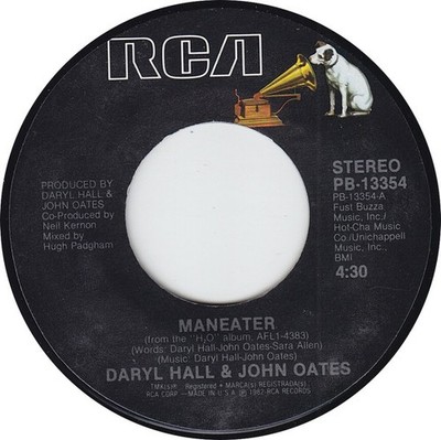 Daryl Hall + John Oates - Maneater, 7'', (Vinyl)