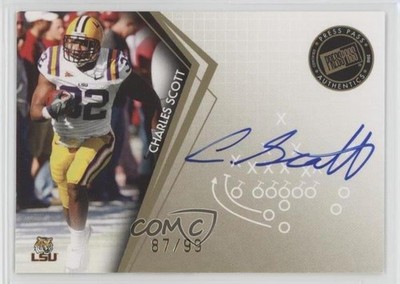 2010 Press Pass Signings Gold 87/99 Charles Scott #PPS-CS Rookie Auto RC 0af