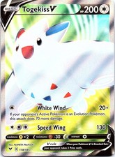 Togekiss V (Full Art) Ultra Rare SWSH04: Vivid Voltage 178/185 NM on eBay