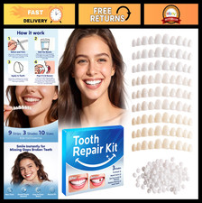 Temporary Tooth Repair Kit - Missing Tooth Replacement, Moldable False Teeth, 3